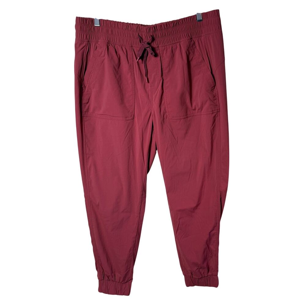 Women's Sightscape Horizon Stretch Pull-On Joggers SZ 16 Burgundy Red Athleisure
